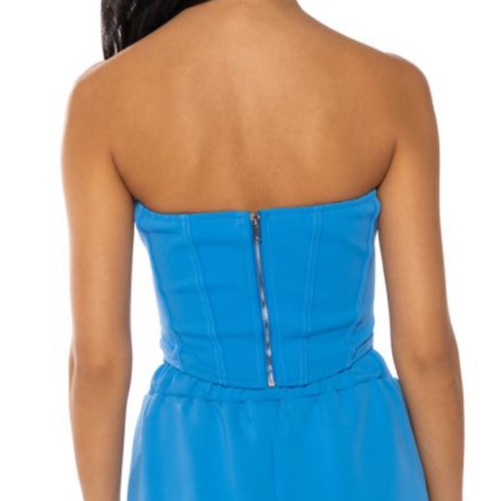 Beautiful AKIRA blue corset top - Picture 8 of 8